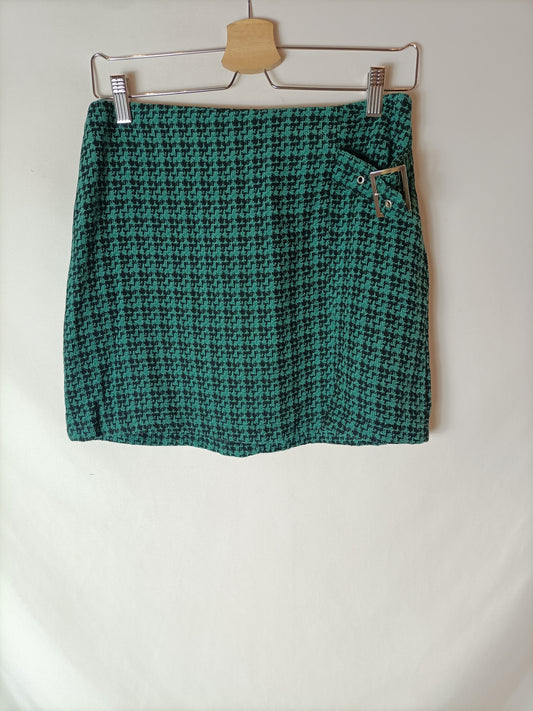 LEFTIES. Falda corta pata de gallo T.m