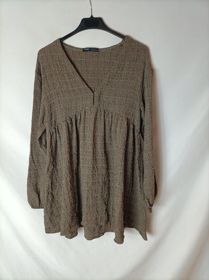 PULL&amp;BEAR. Short houndstooth dress Ts