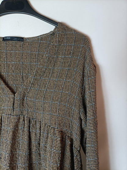 PULL&amp;BEAR. Short houndstooth dress Ts