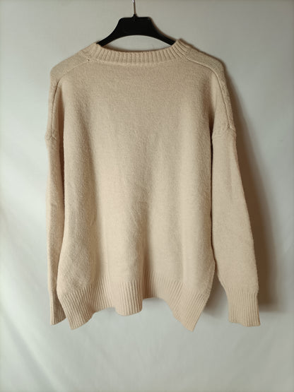 SHEIN. Beige Cable Knit Sweater TU(s)