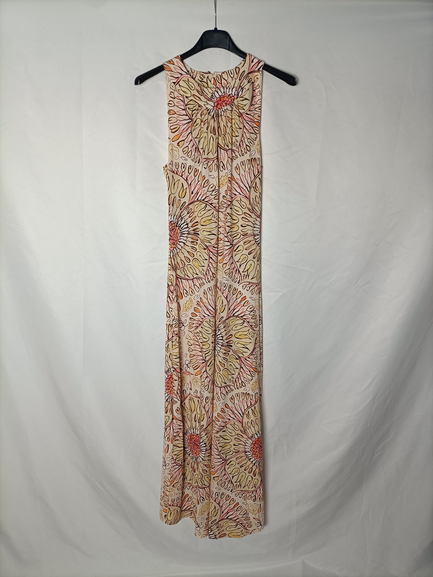 MALIPARMI. Flowing halterneck dress. Size 40