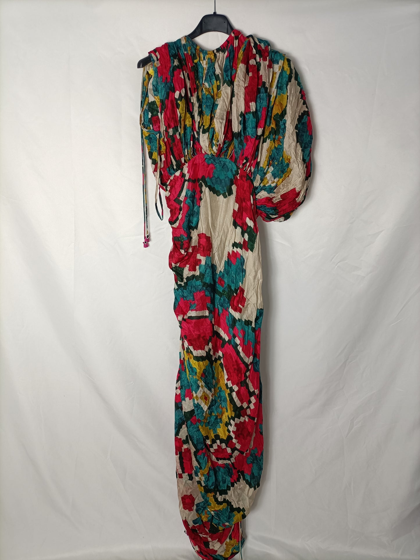 OTRAS. Vestido multicolor fruncidos. T XS/S