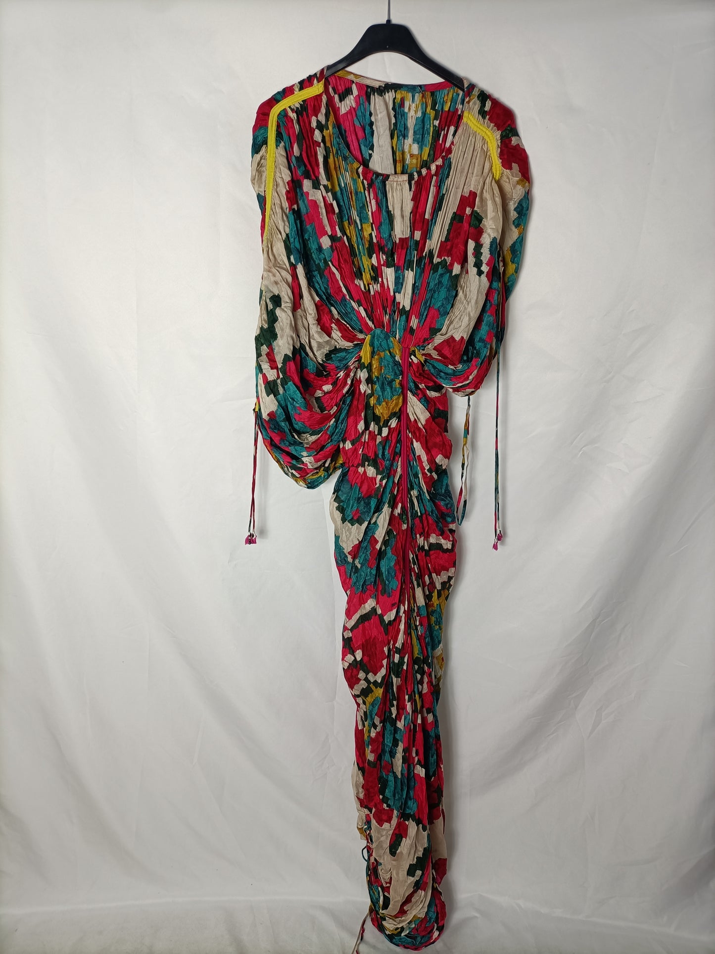 OTRAS. Vestido multicolor fruncidos. T XS/S