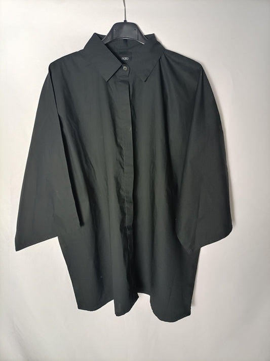 MARLO. Black 3/4-sleeved blouse. YOU (M/L)