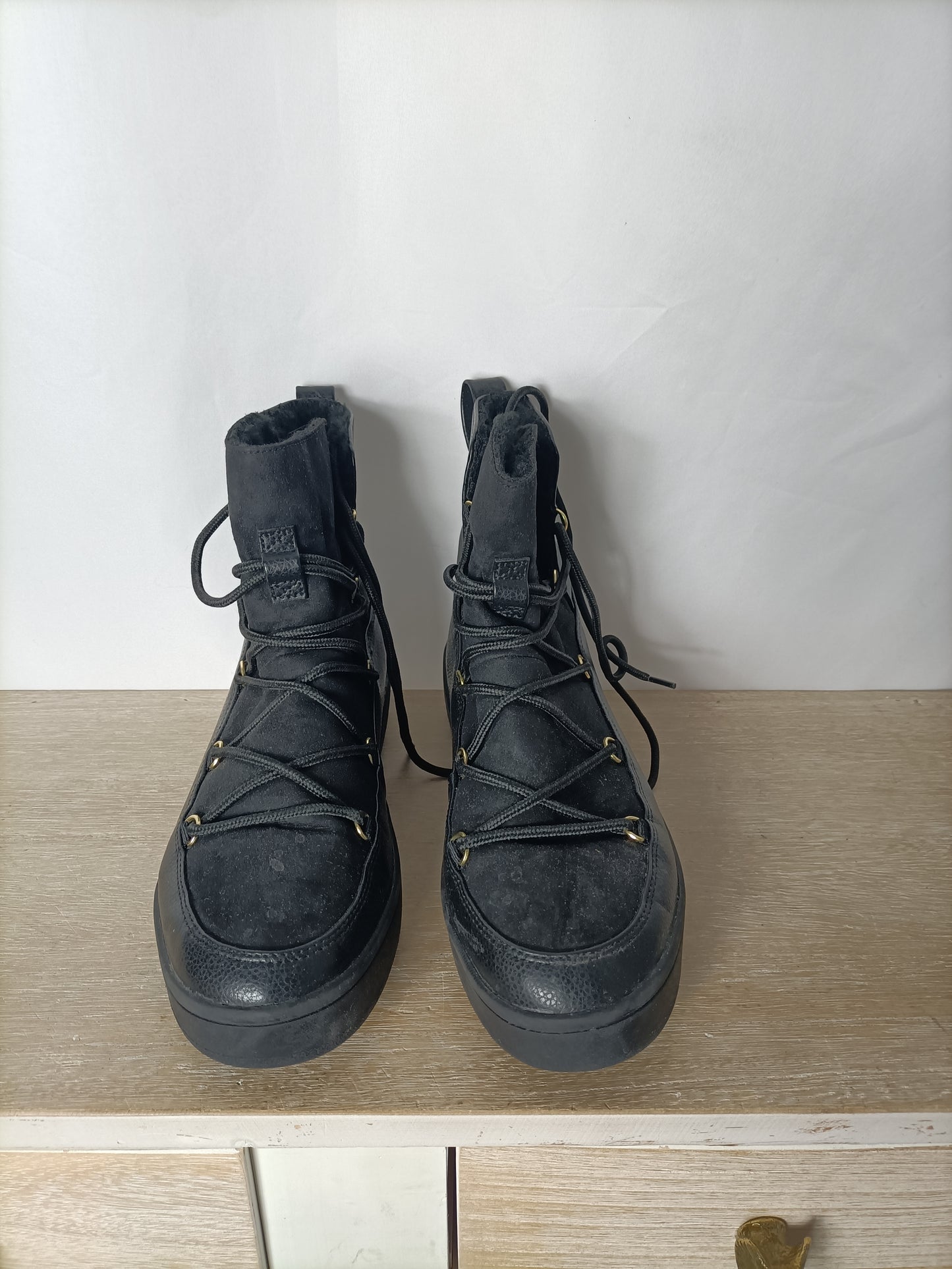 H&M. botines negros apreski T.42