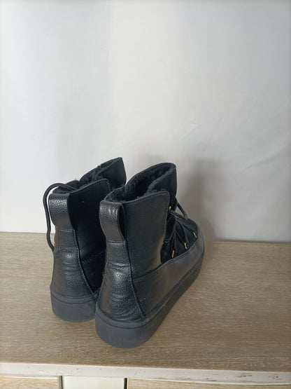 H&M. botines negros apreski T.42