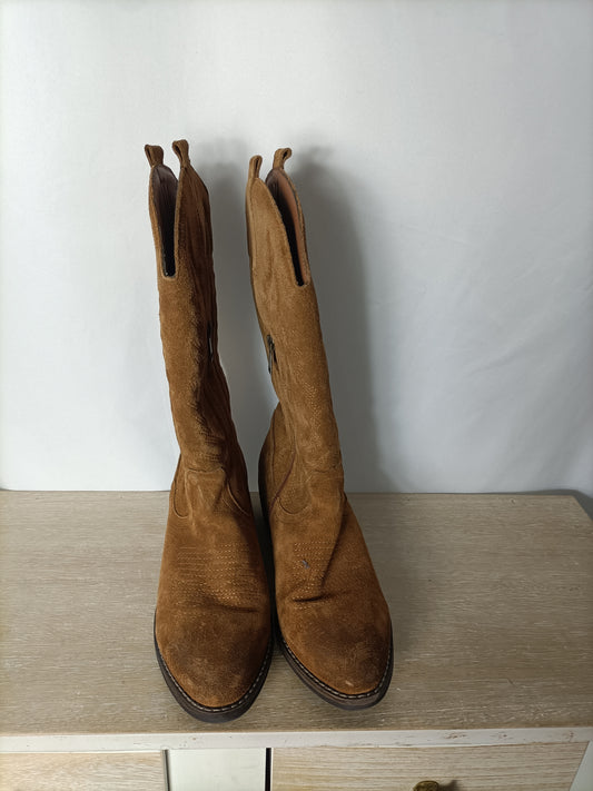 ISAACTOLY. Botas camel cowboy T.41