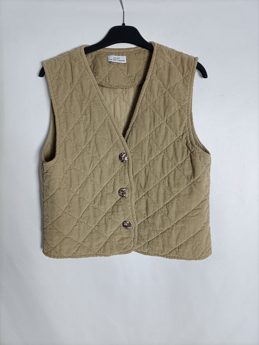 MUSA. Quilted beige vest Your(s)