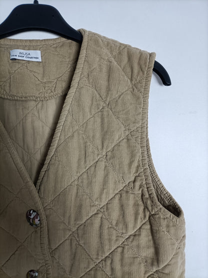 MUSA. Quilted beige vest Your(s)
