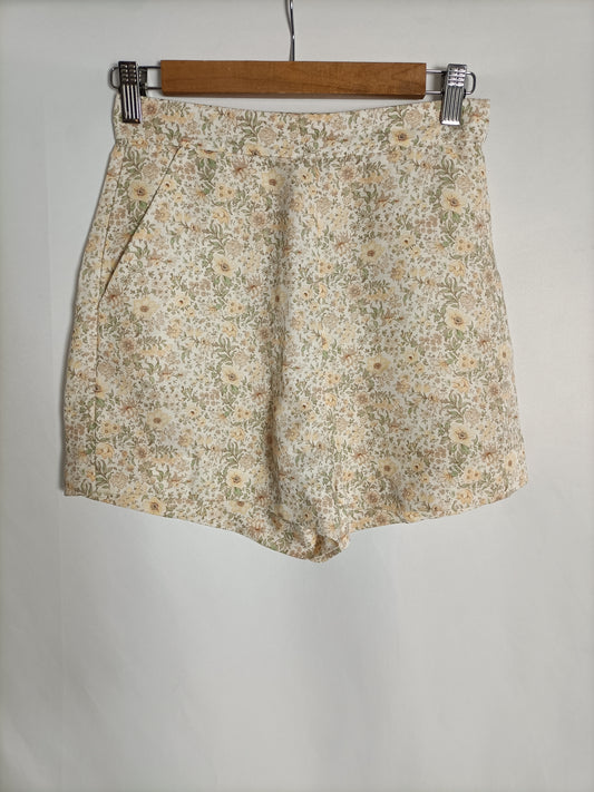 &amp;OTHER STORIES. Beige floral trousers, size 34