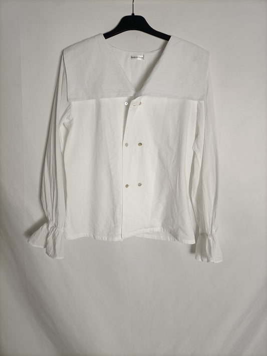 ROCK&GOLD. Blusa cruzada blanca T.s