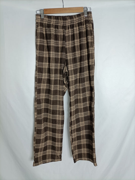 OTHERS. Brown plaid pants Tu(xs)