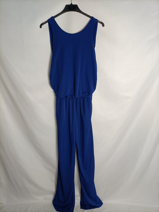 ZARA.Klein blue long jumpsuit T.xs