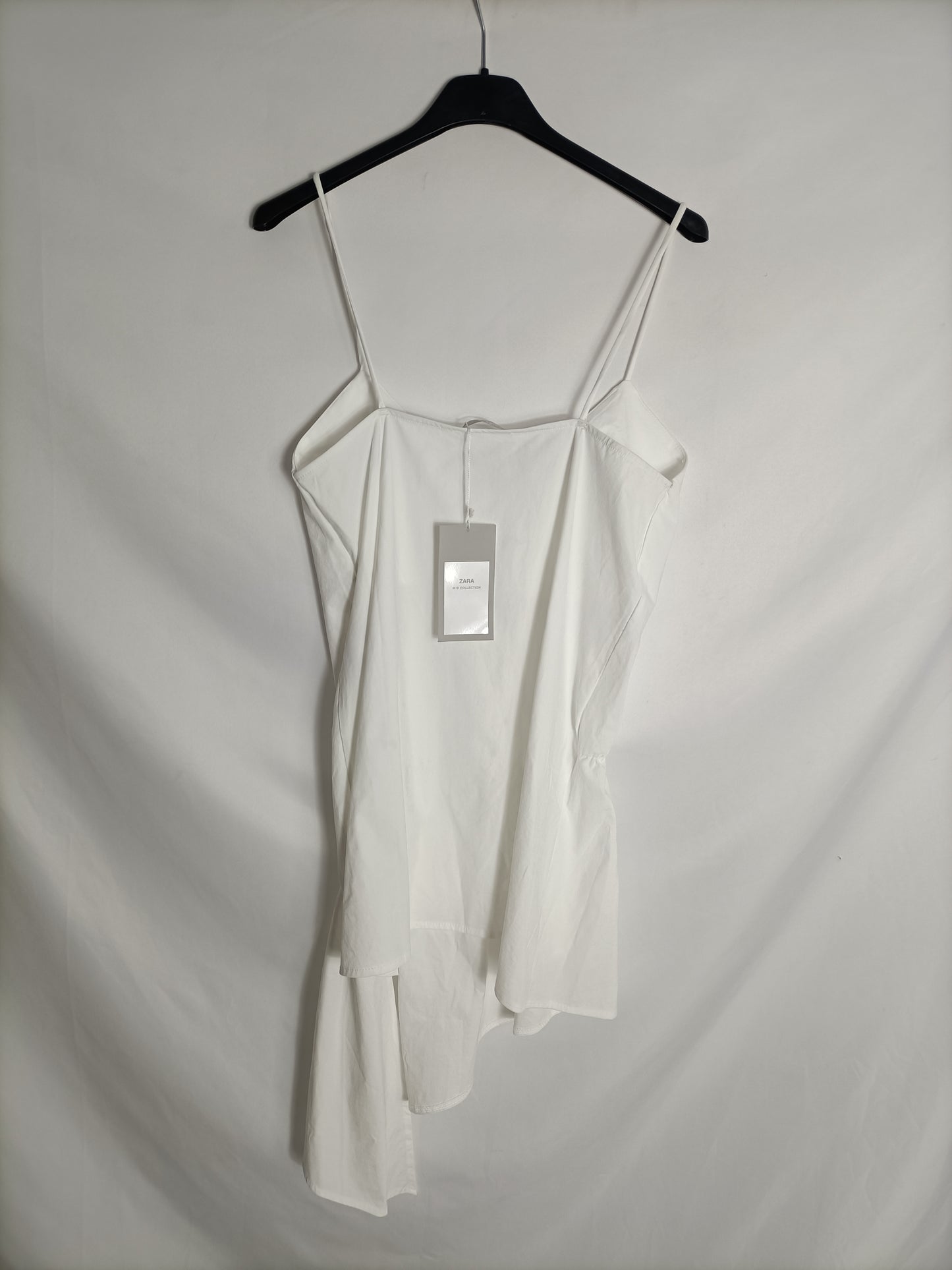 ZARA. Top blanco tirantes T.s