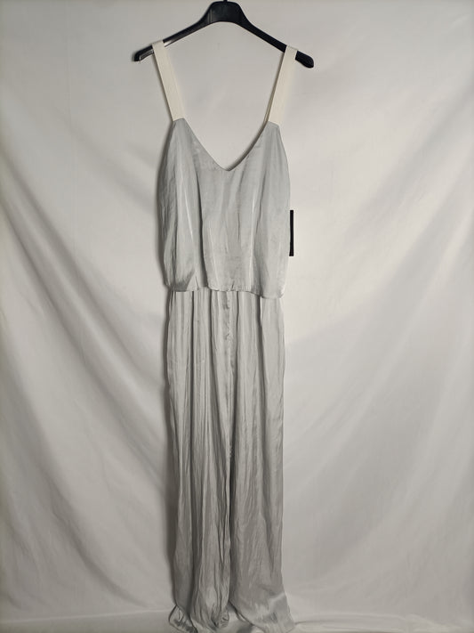 ZARA. Pearl gray Ts jumpsuit