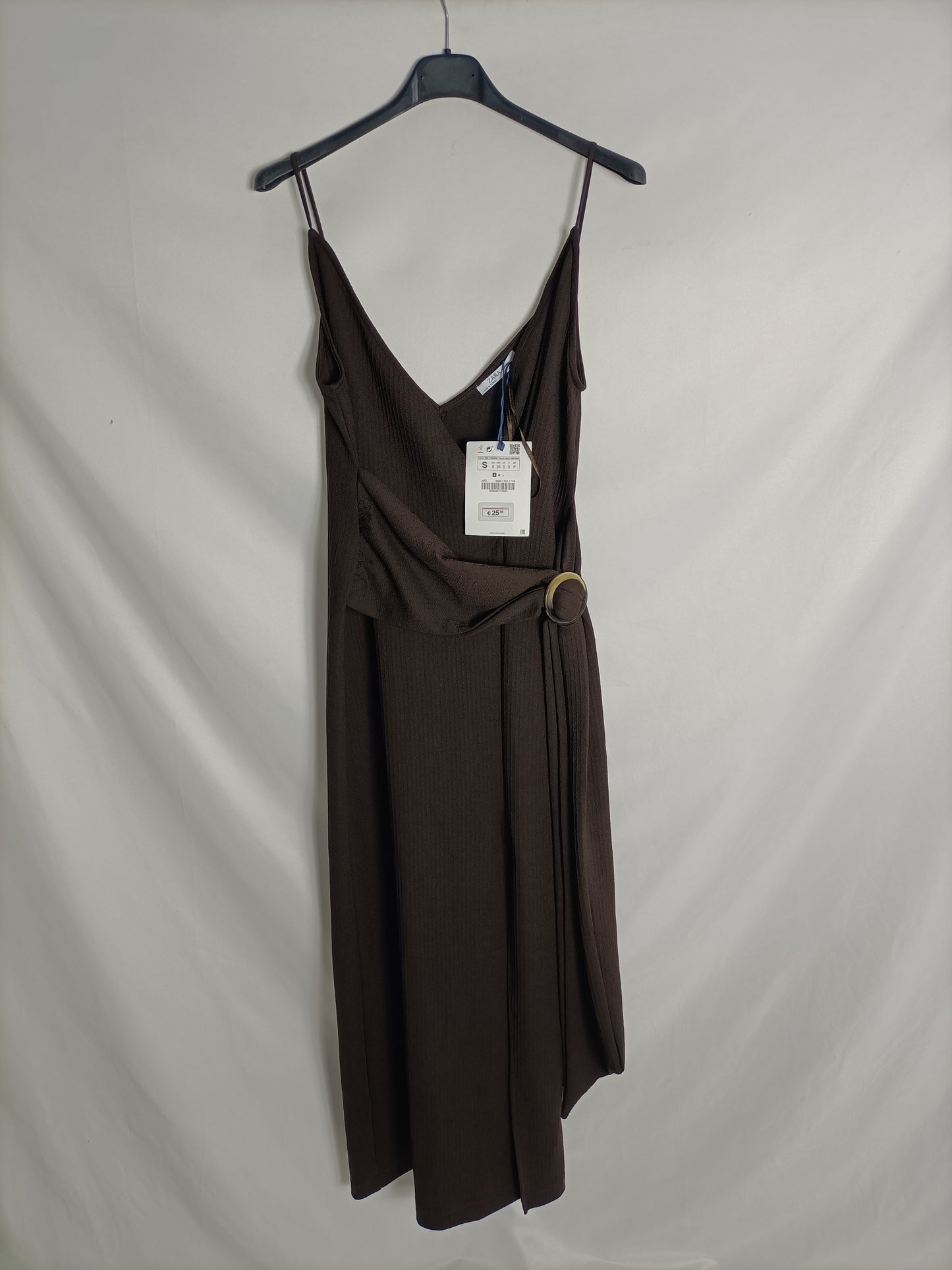ZARA. Brown Ts wrap dress
