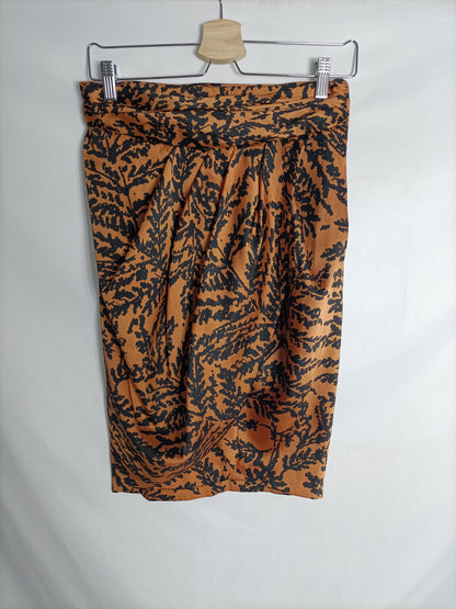 ZARA. Printed tile skirt Ts