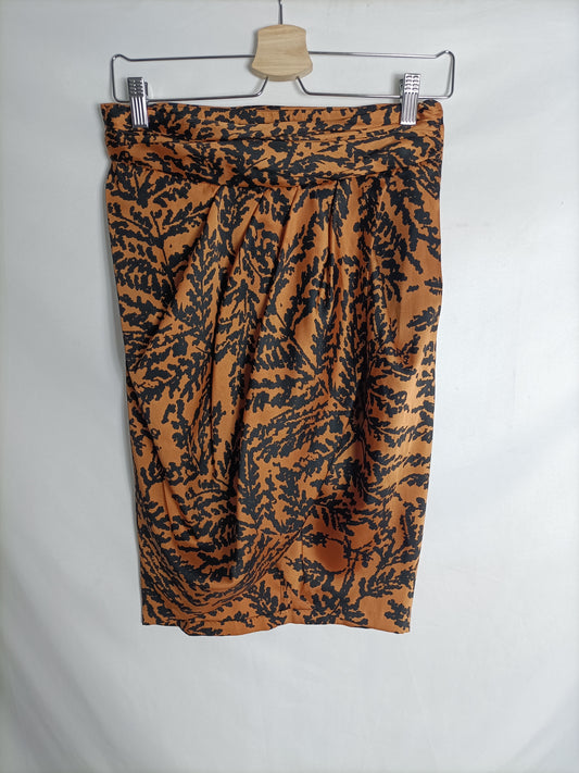 ZARA. Printed tile skirt Ts