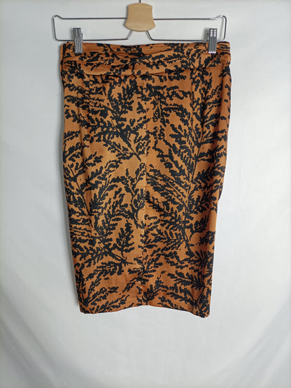 ZARA. Printed tile skirt Ts