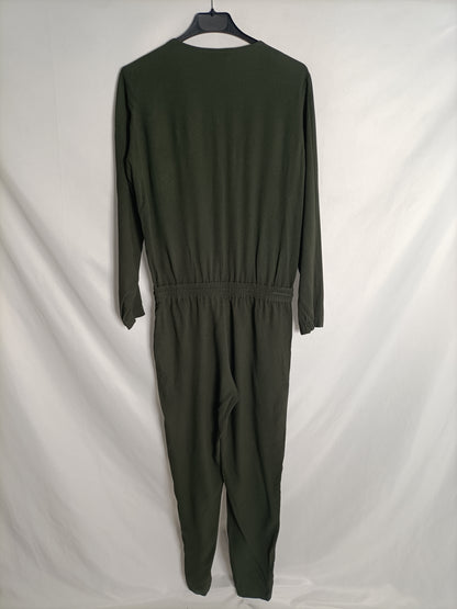 MASSIMO DUTTI. Mono fluido verde T.36