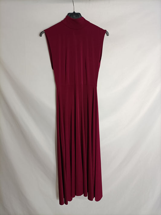 ZARA. Burgundy midi dress Tm