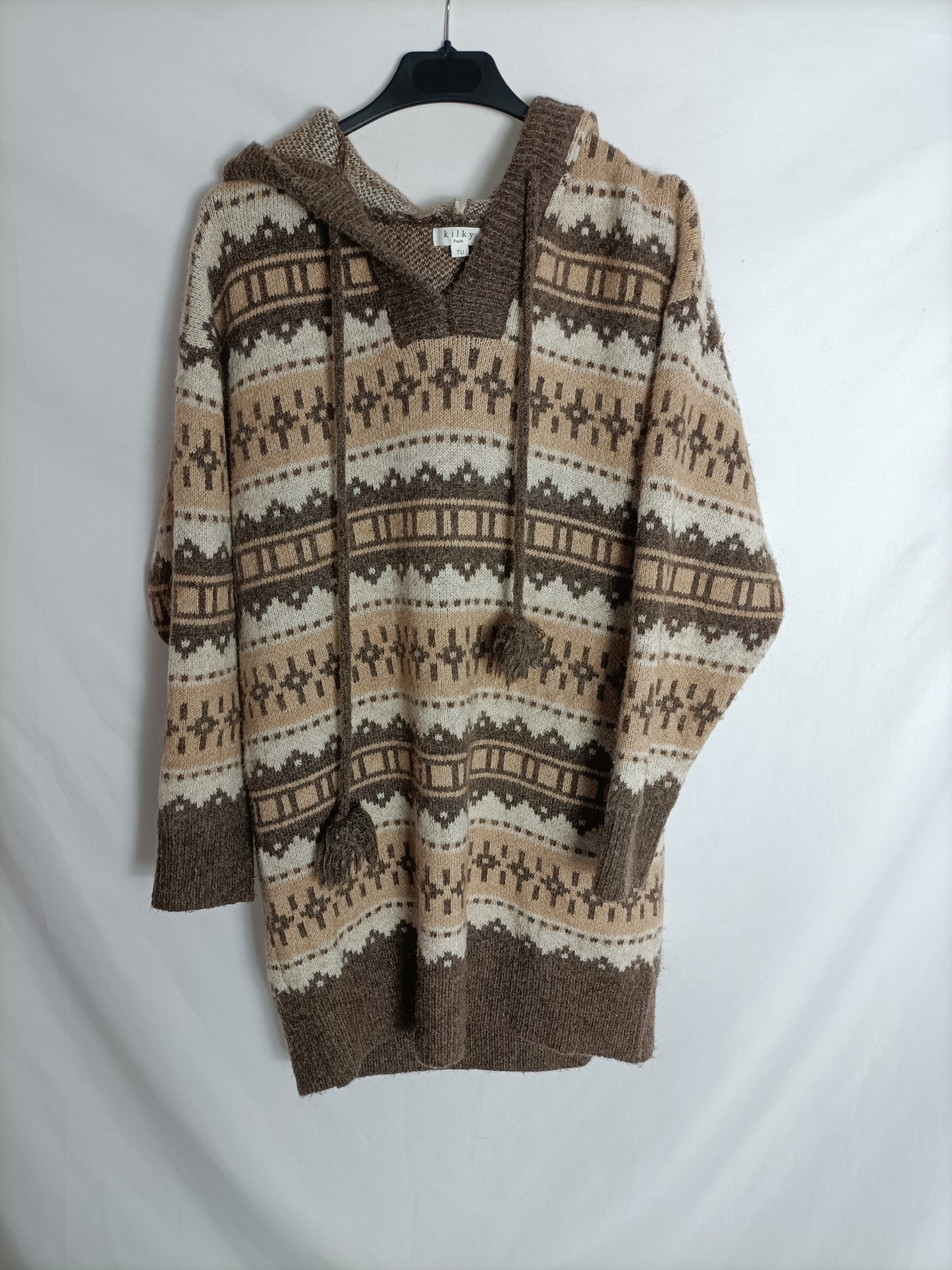 KILKY. Brown knit dress, size U
