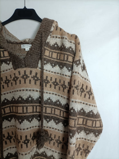 KILKY. Brown knit dress, size U