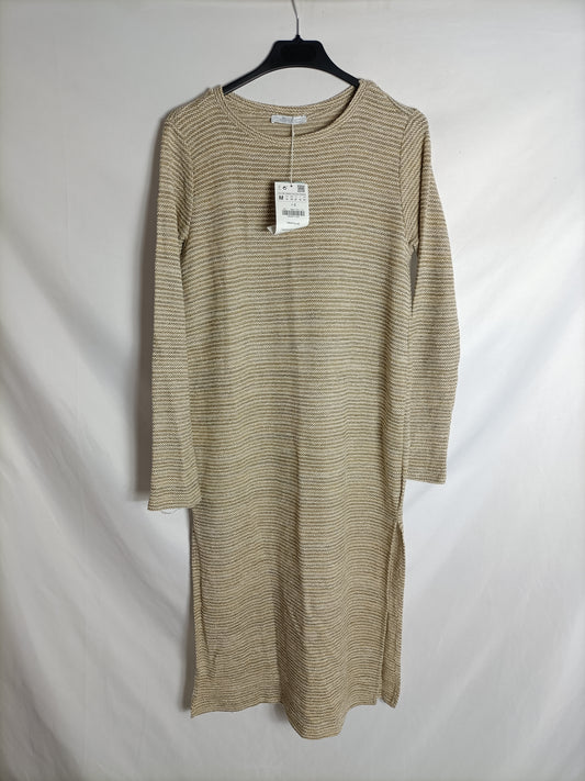 ZARA. Beige top/dress Tm