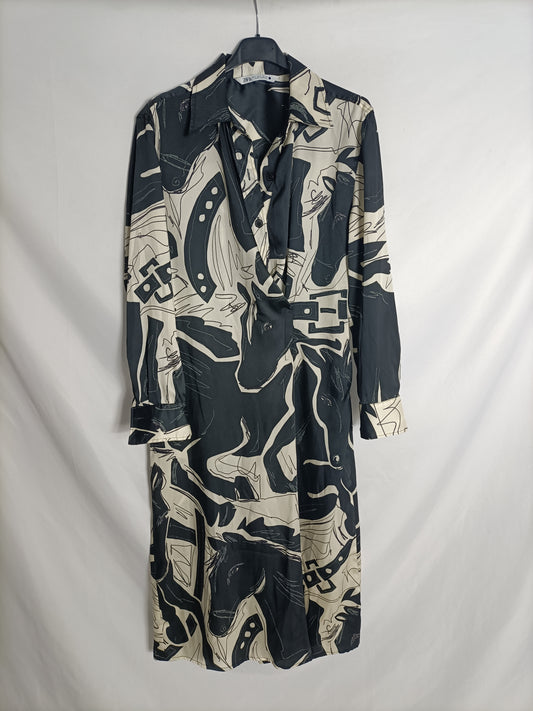 ZARA. Printed Ts shirt dress