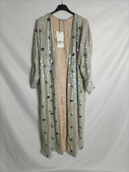 ZARA. Sequin Kimono Ts