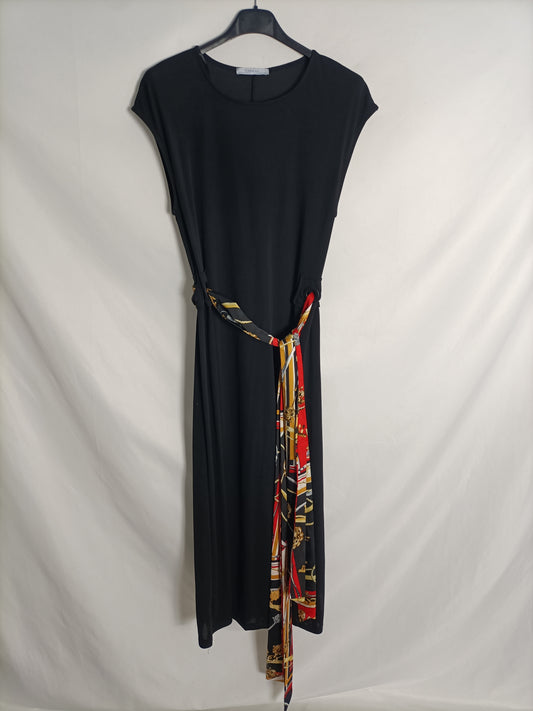 ZARA. Black dress with Ts bow