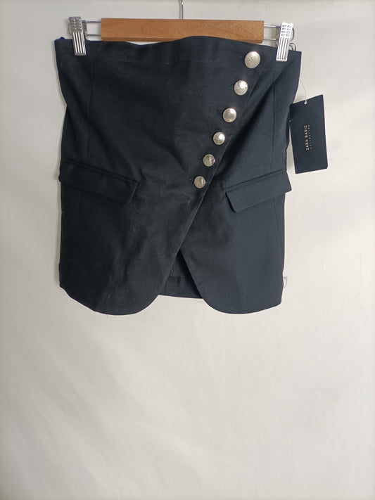 ZARA. Black strapless Ts top