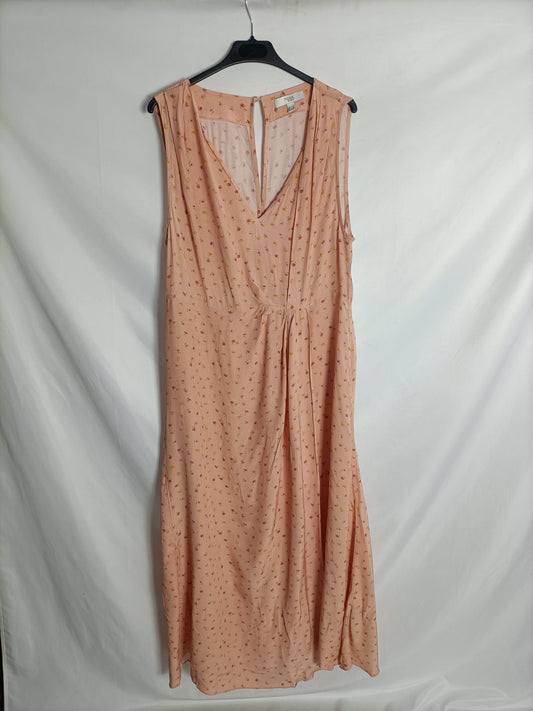 INTROPIA. Pink floral dress, size L