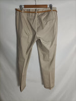 SFERA. Pantalones de pinza beige t. 44