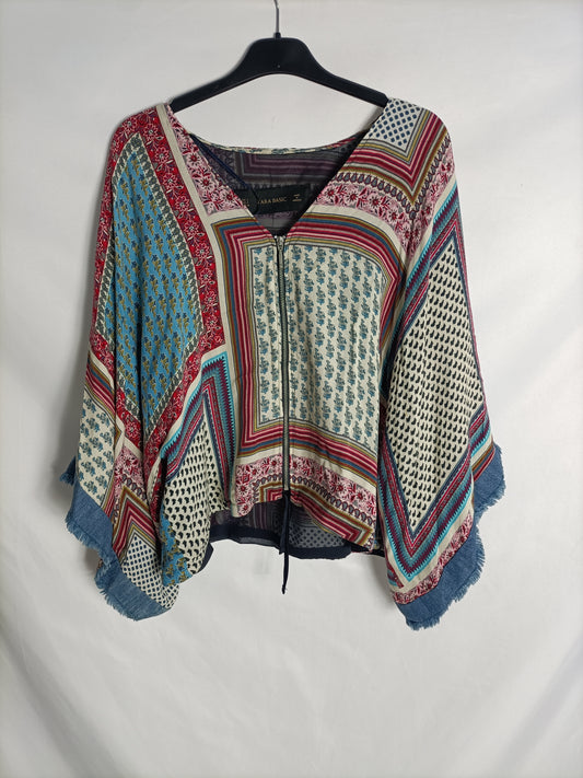 ZARA. Bomber effect blouse Ts