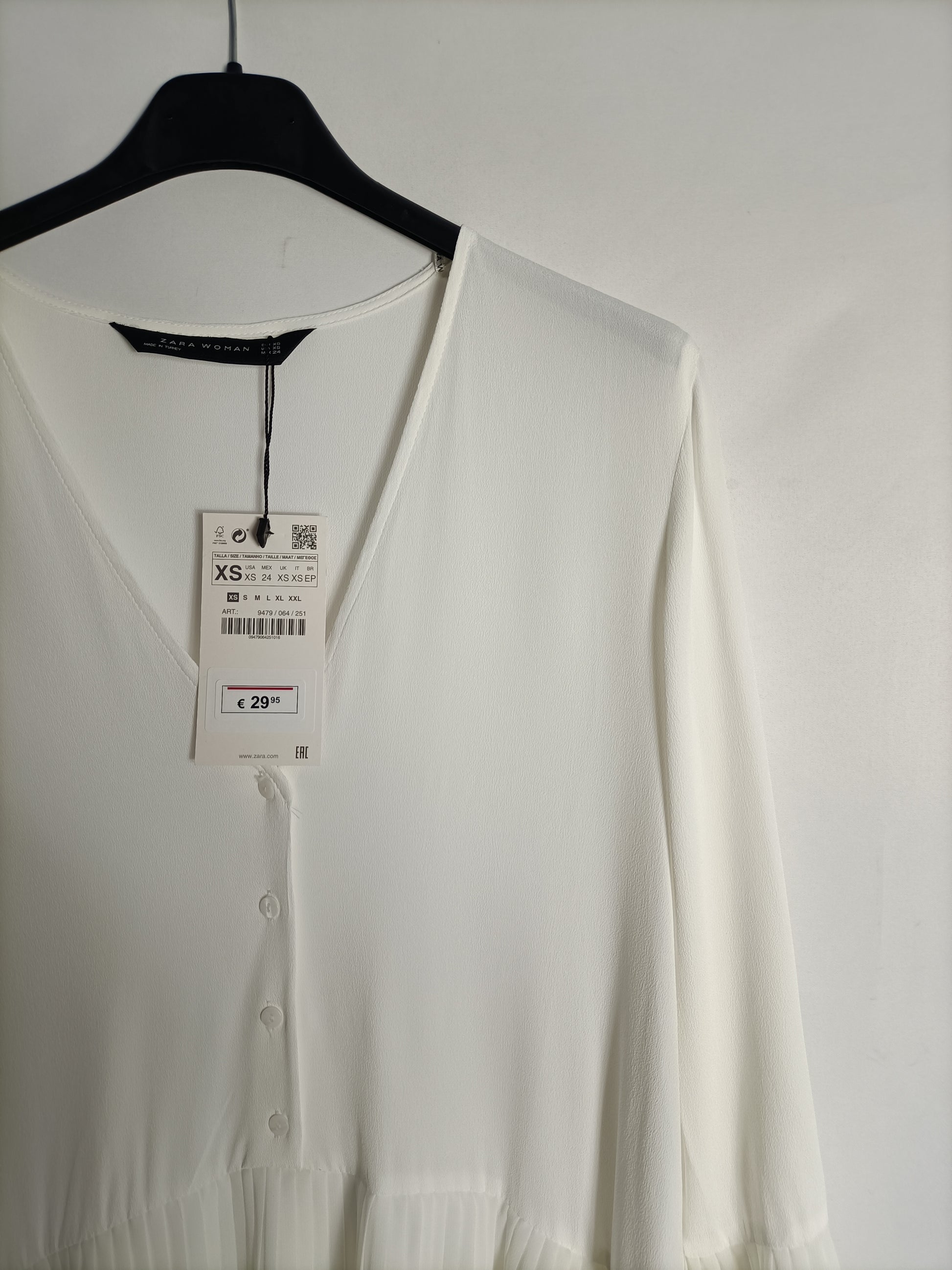 White pleated dress/blouse