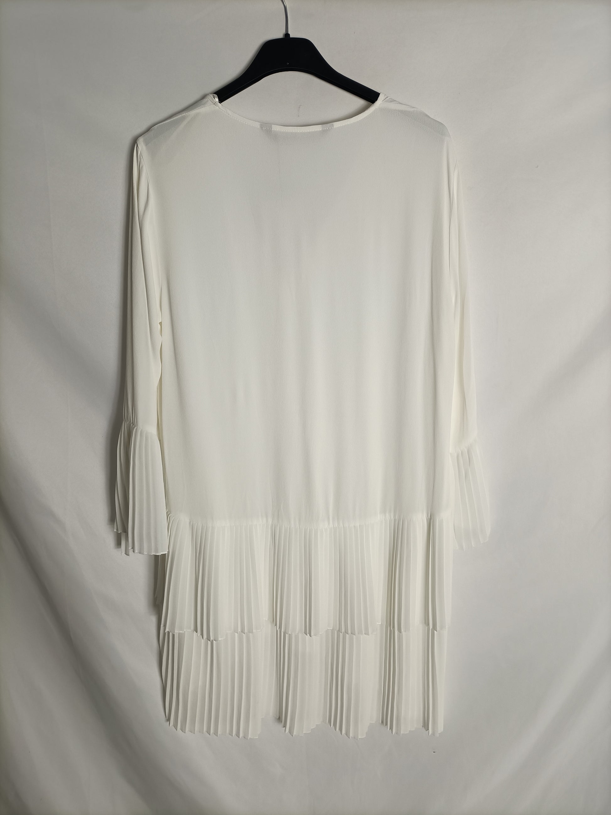 zara pleated blouse dress NWT ZARA WRINKLE LOOK MIDI PLEATED SHIRT DRESS MUSTARD SIZE S, M, L