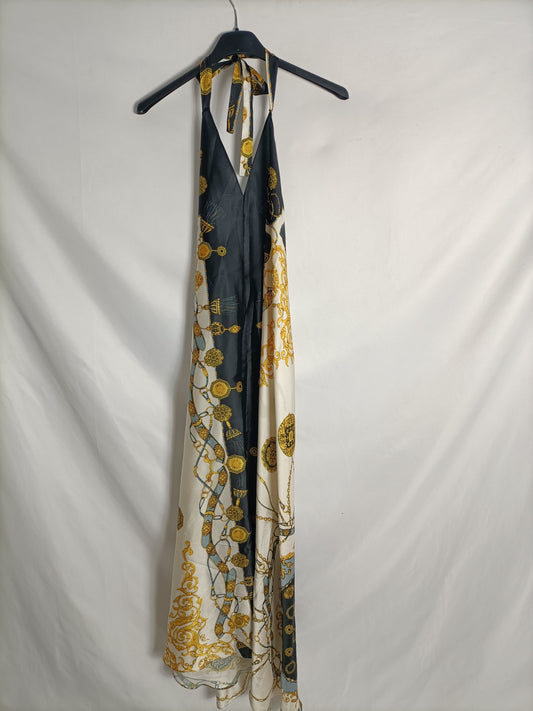 ZARA. Long chain dress Ts