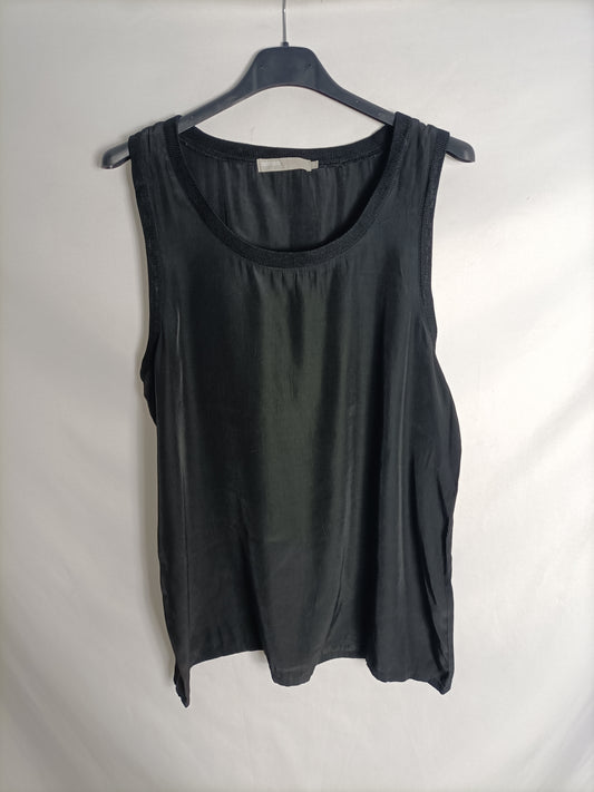 MINIMUM. Flowy black top, size 36
