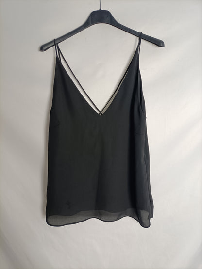 H&amp;M. Black strappy top size 36