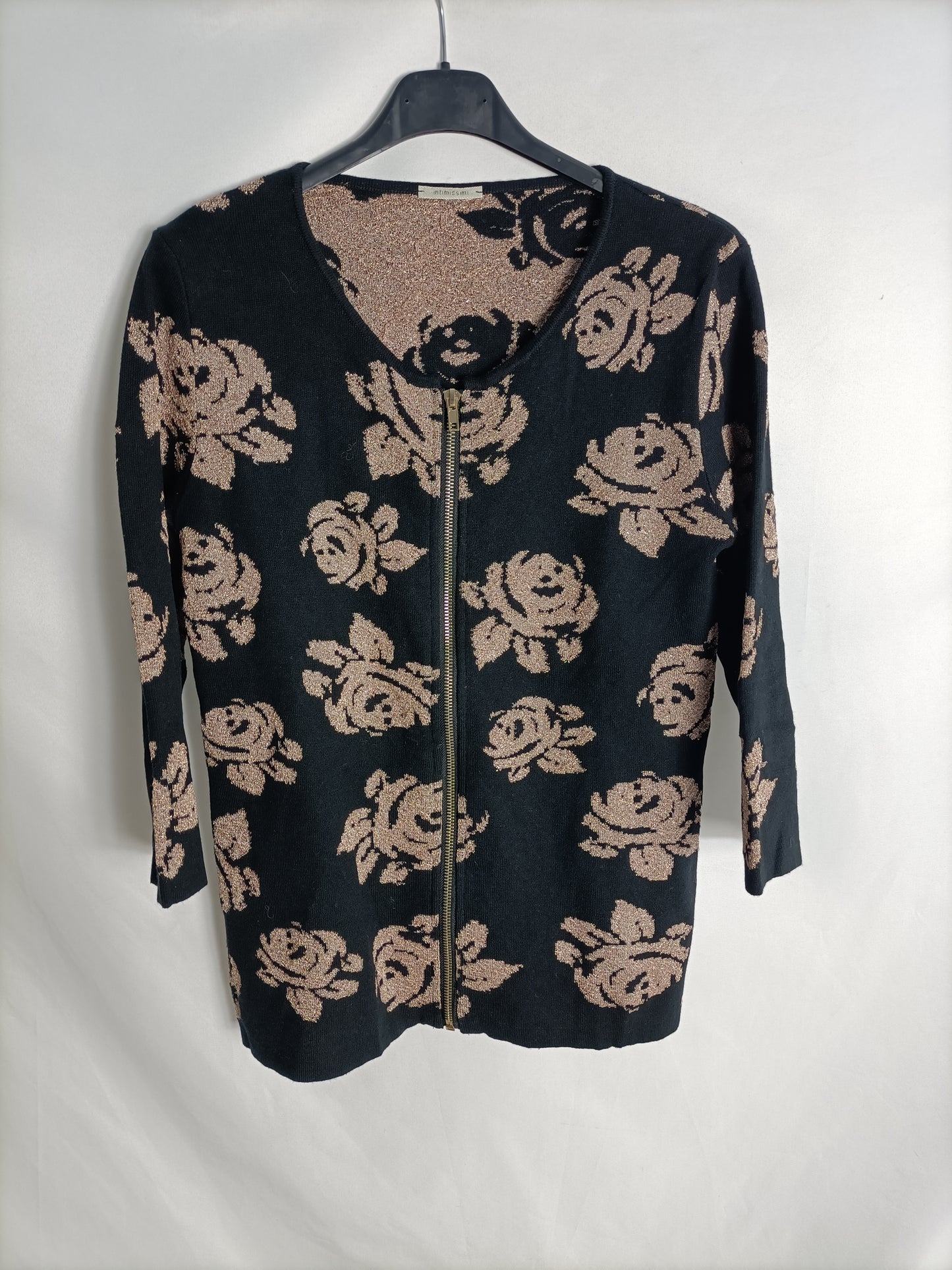 INTIMISSIMI. Black floral Ts jacket