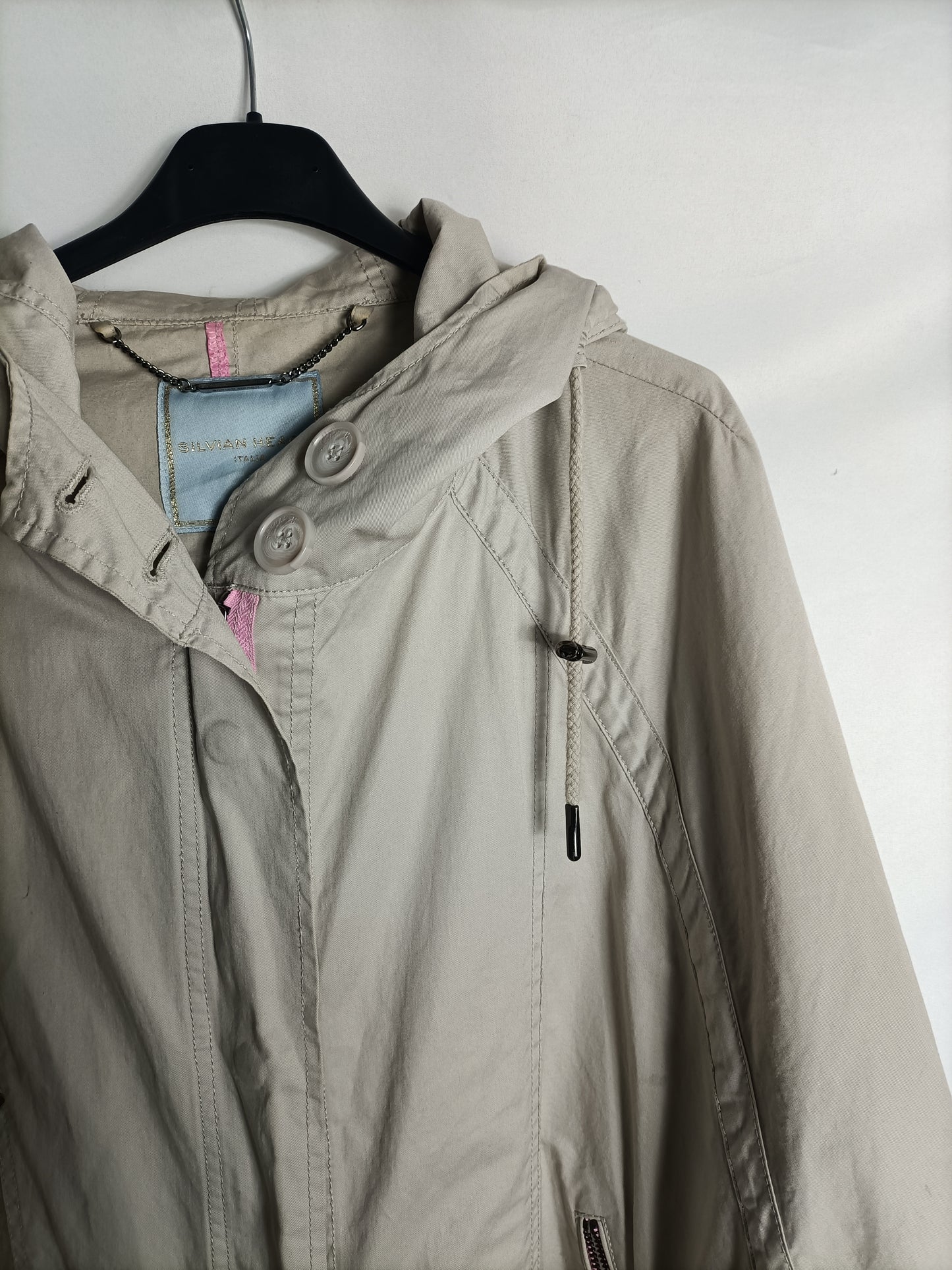 SILVIAN HEACH. Wide beige parka T.xs (tara)