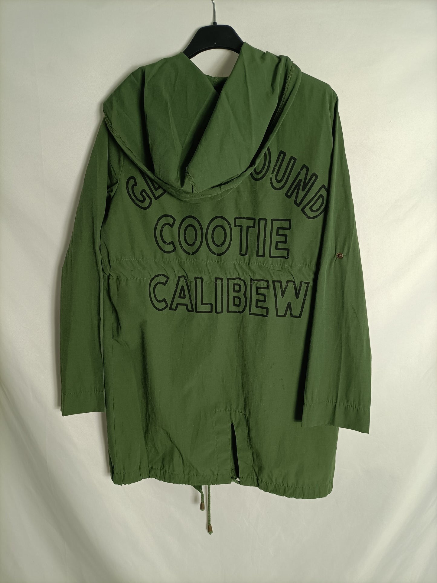 KTN. Parka verde fina T.s