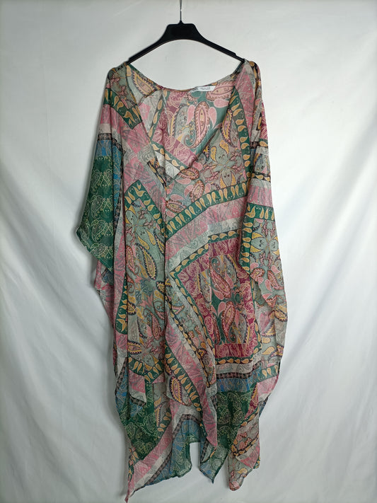 ZARA. Semi-transparent floral kimono Tm