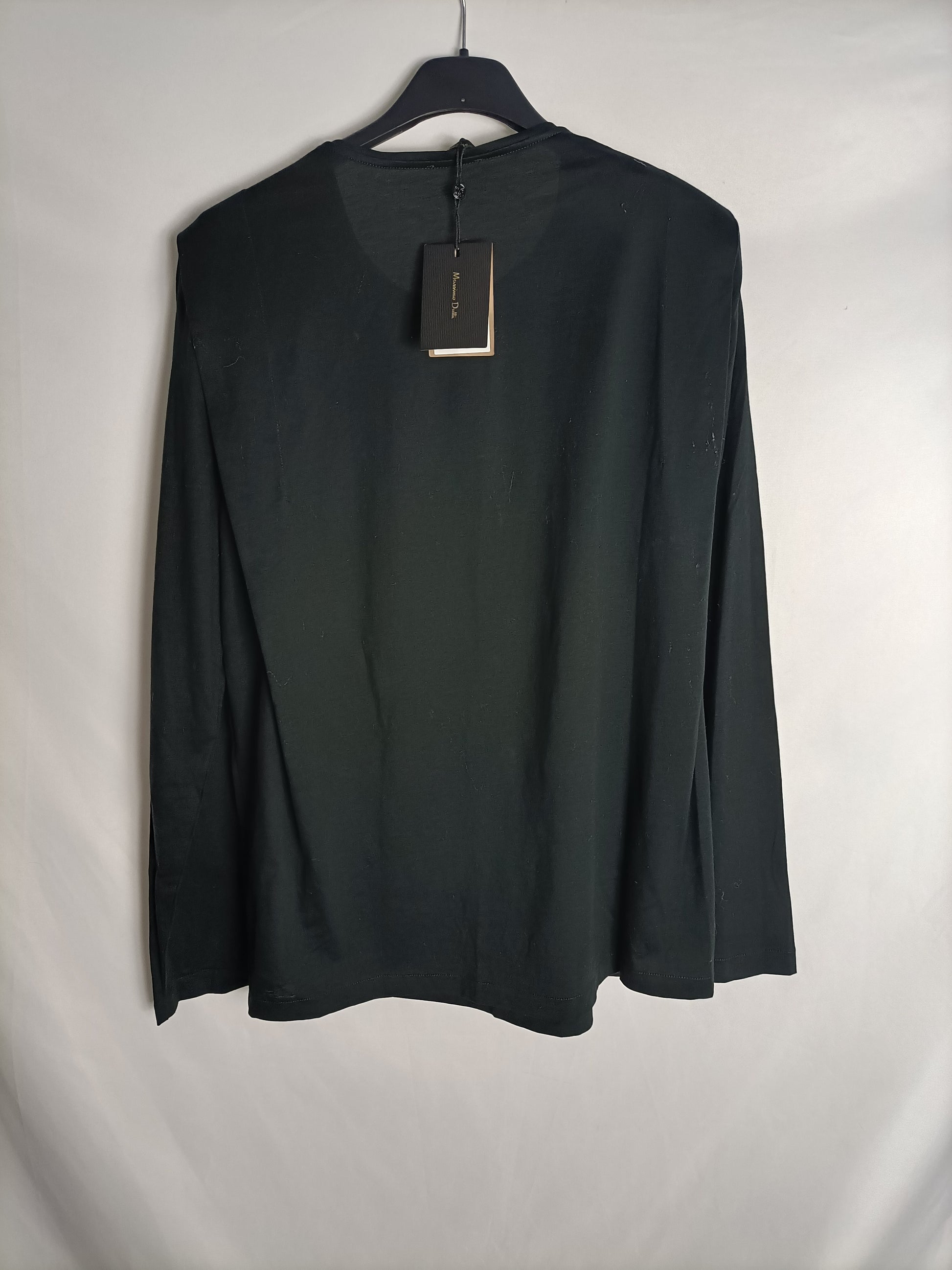 MASSIMO Camiseta negra hombreras – Hibuy market