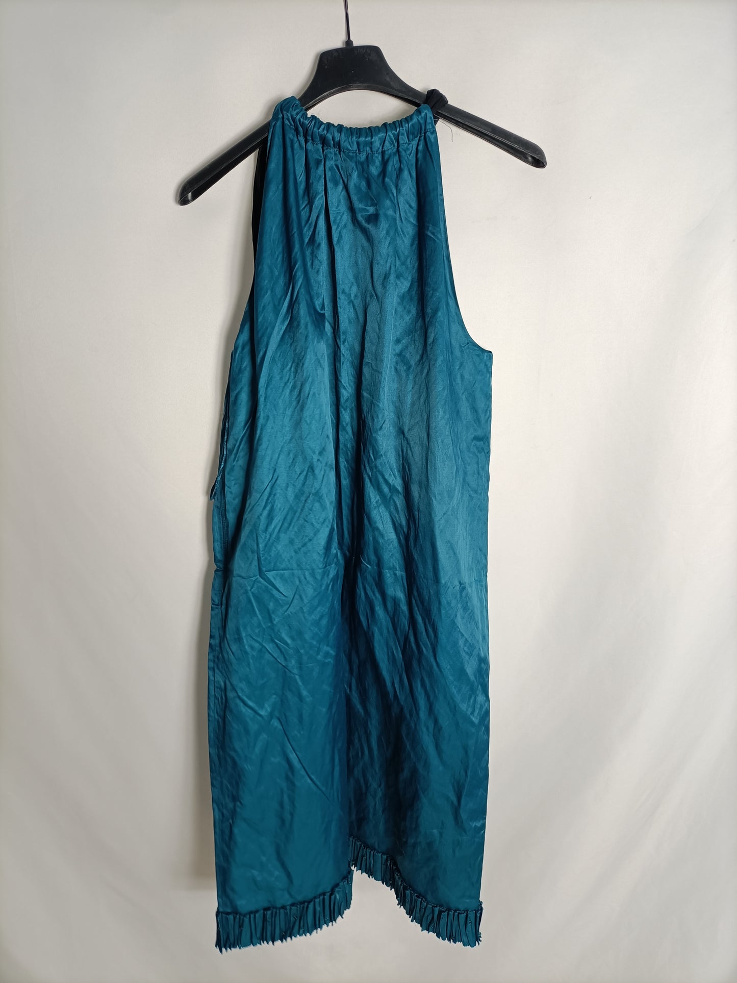 TINTORETTO. Blue satin dress, size 40