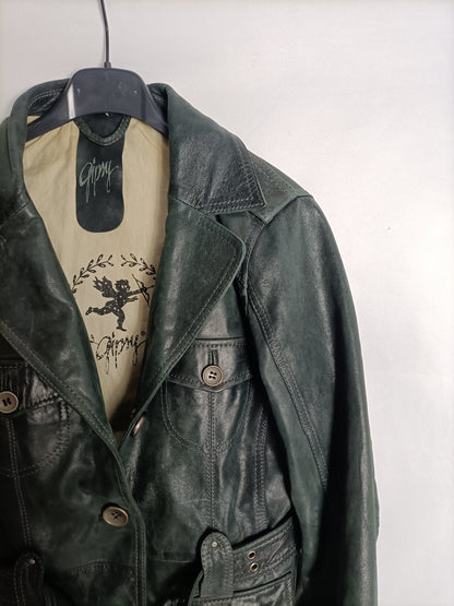 GIPSY. Cazadora negra piel T.s