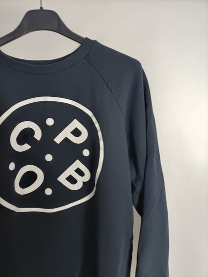 PULL&BEAR.. sudadera azul letras T.s