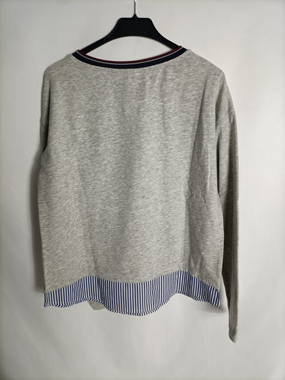 SRPINGFIELD. Sudadera gris moto T.m