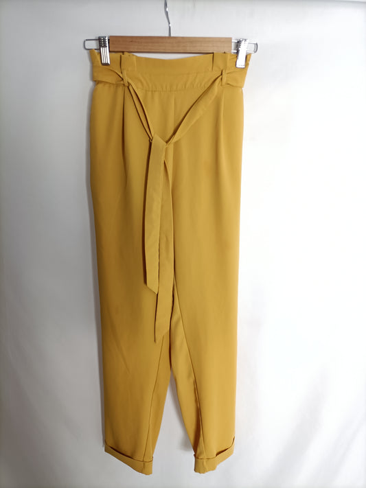 PULL&amp;BEAR. Mustard Ts Flowy Trousers